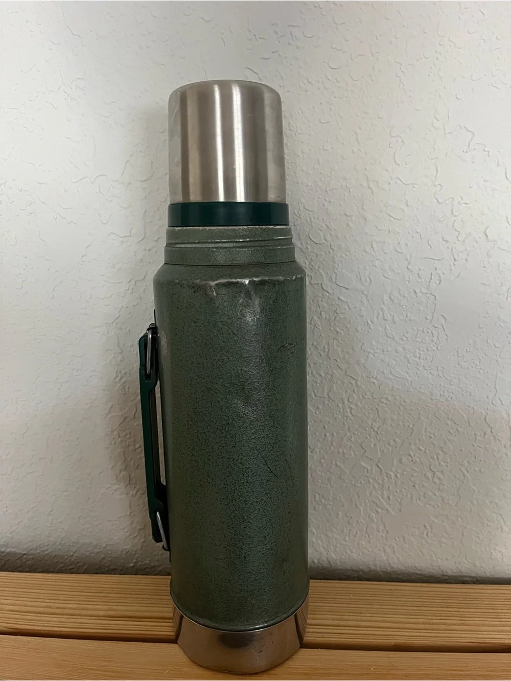 Aladdin Stanley Green Vacuum Flask Thermos Rare Vintage